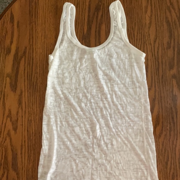 Never worn Alternative Apparel white burnout tank top - Picture 2 of 3
